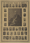 31882 Portretten van de burgemeester, dr. J.P. Fockema Andreae, en de 38 nieuwgekozen raadsleden in 1927.